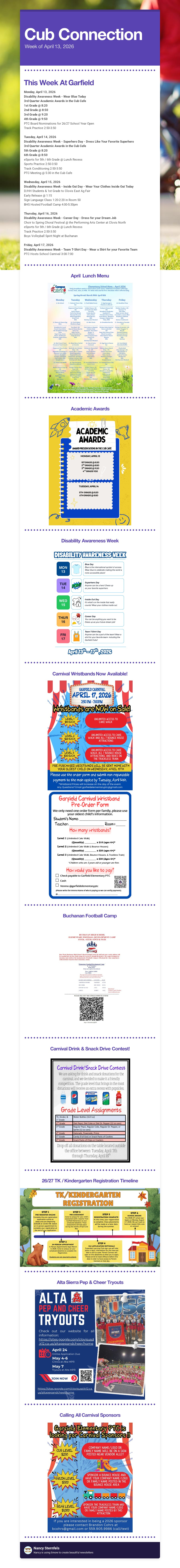 Cub Connection, Week of April 13