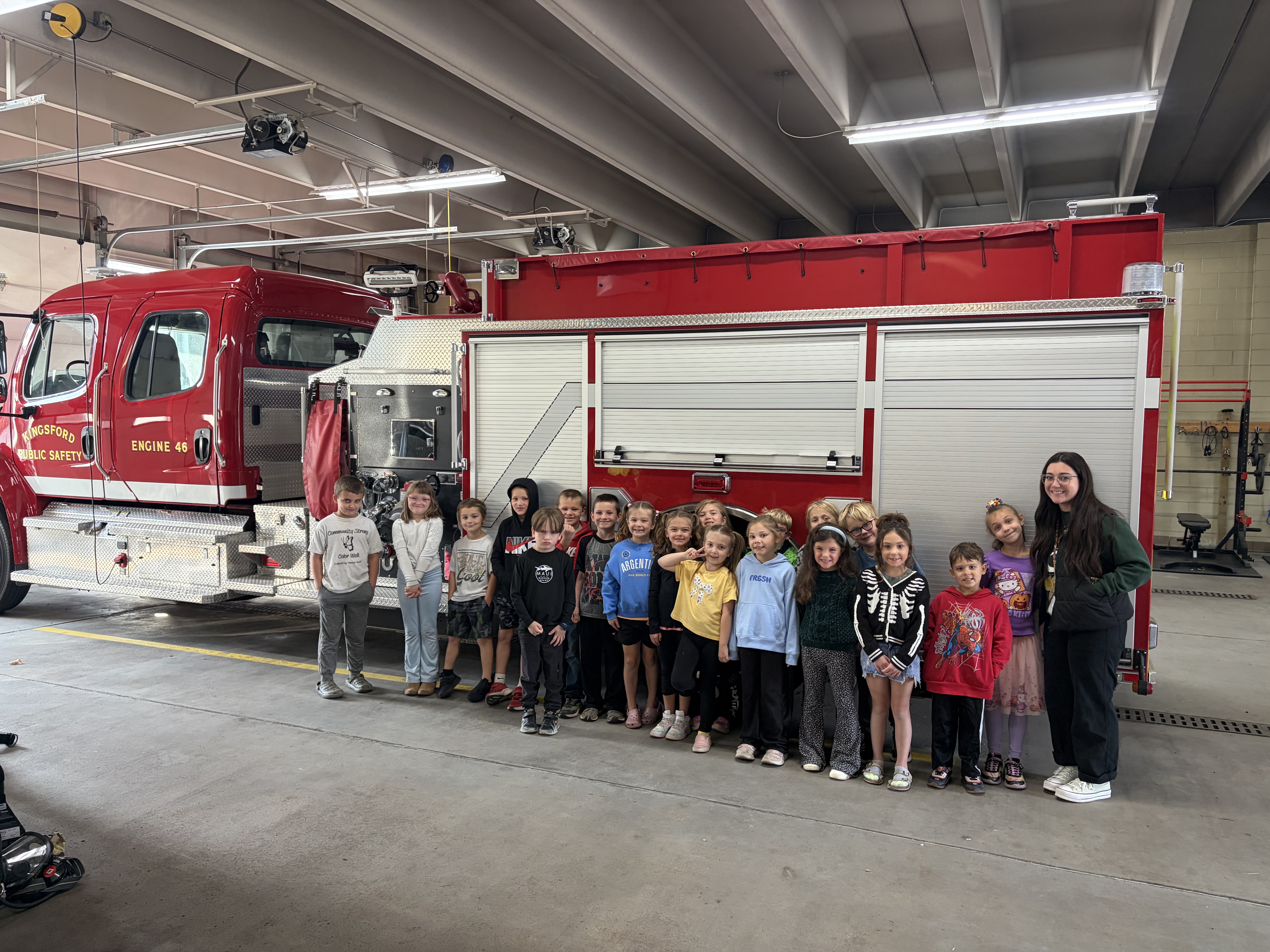 Learning about safety in our community! 💙🚒💛