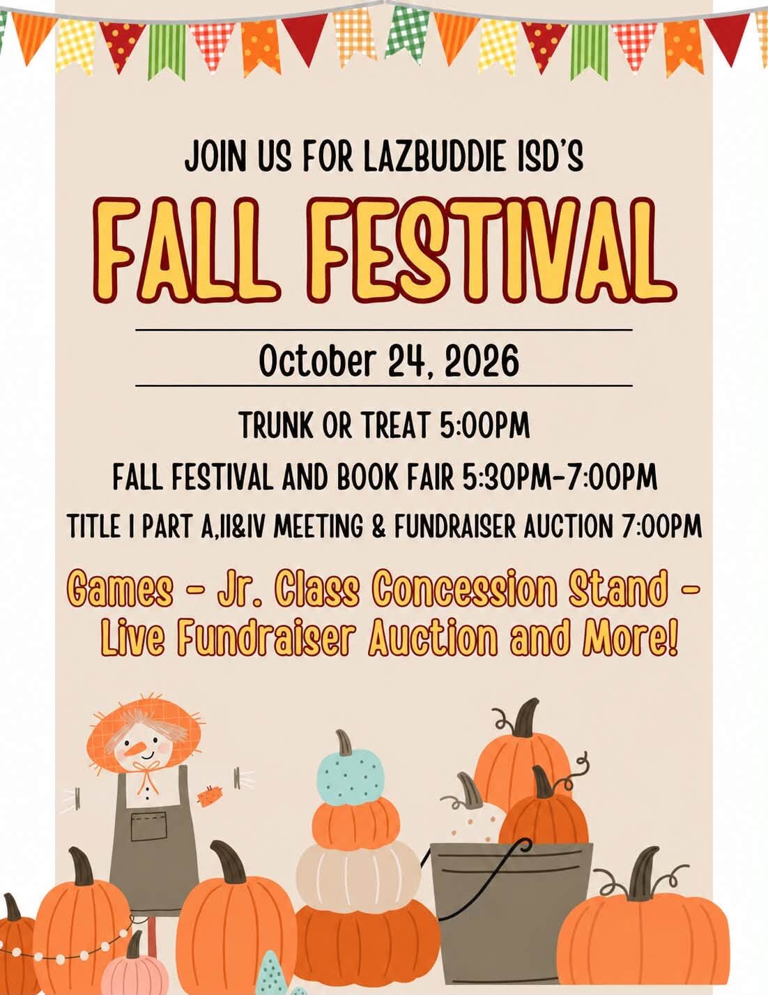 Lazbuddie Fall Festival (10/24/26)