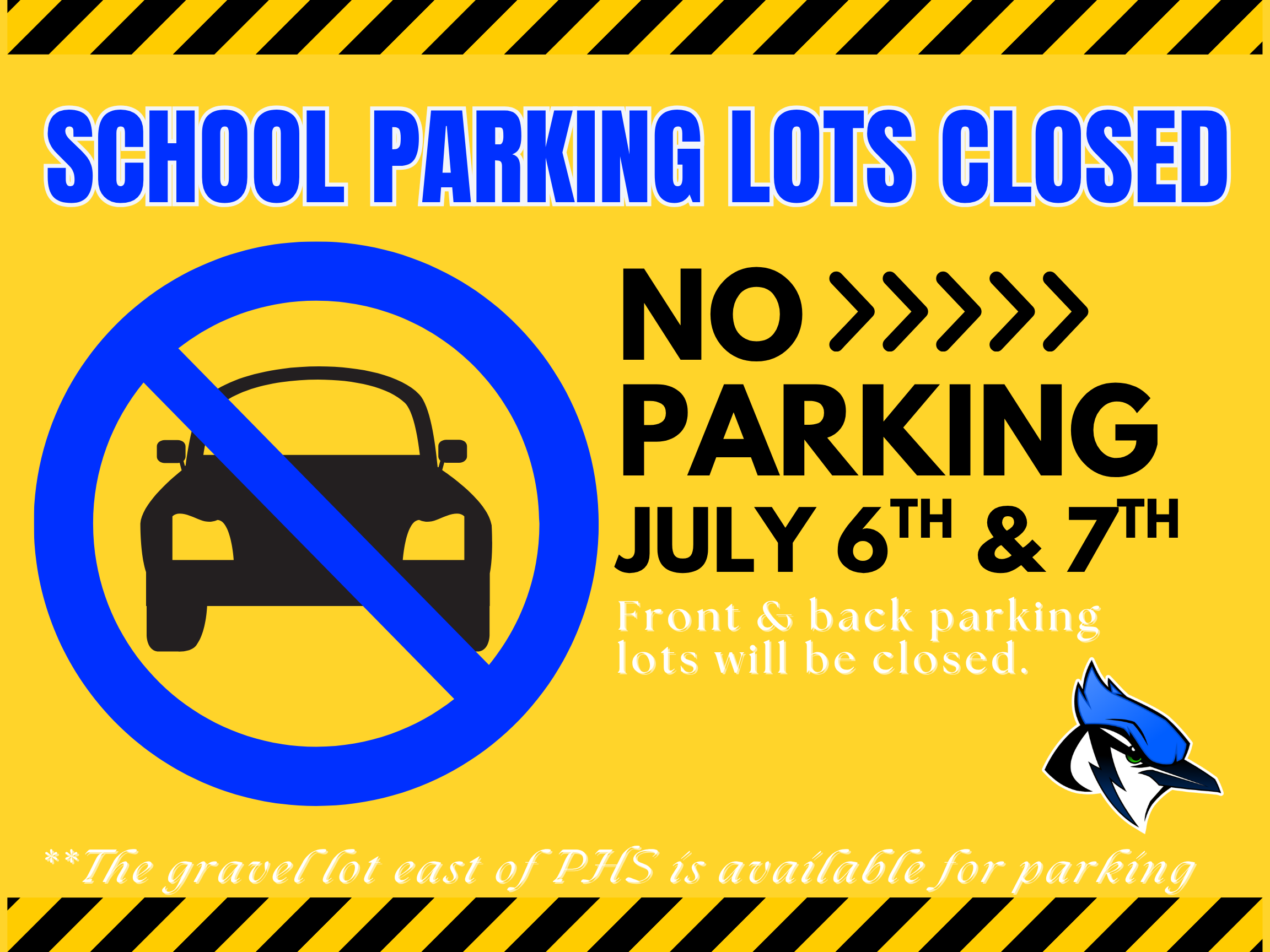 Parking lots closed