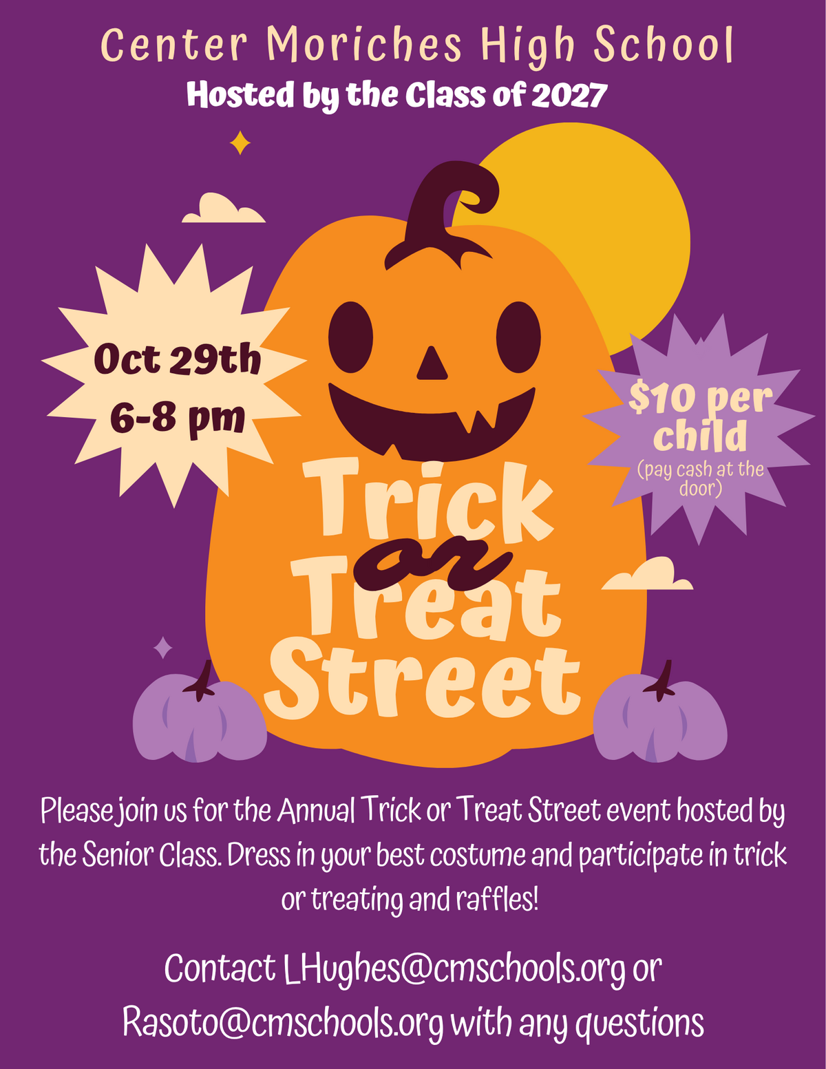 Join us for Trick or Treat Street 