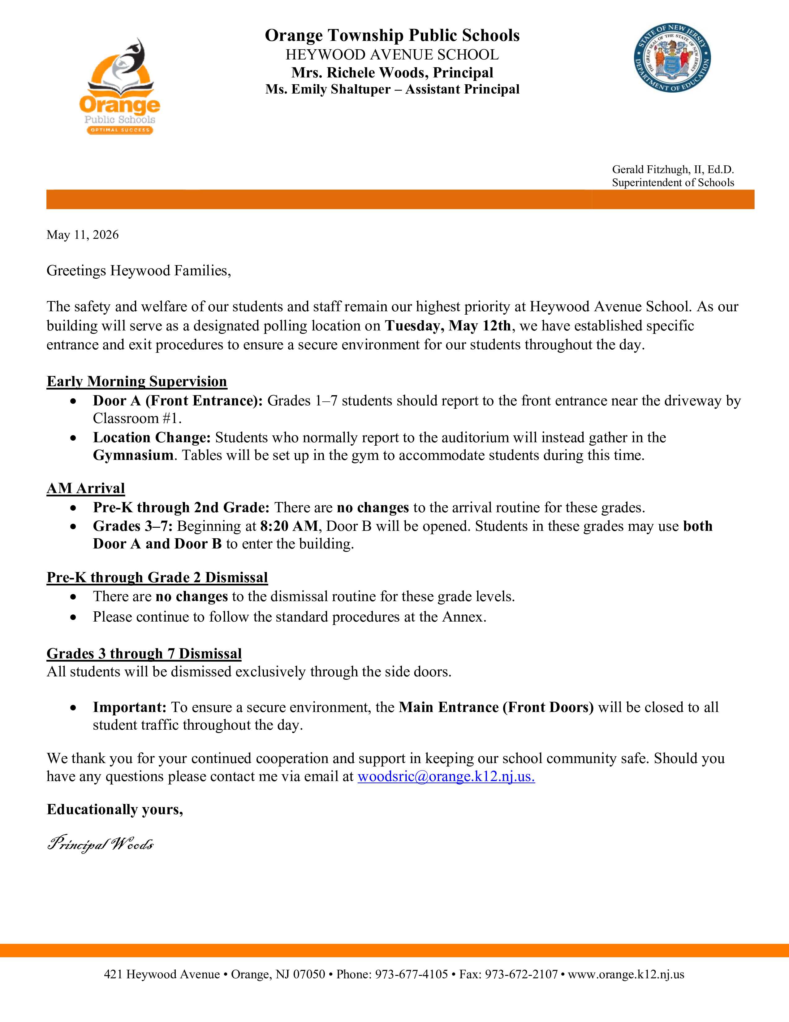 Election Day at Heywood - Morning Procedures *UPDATE*