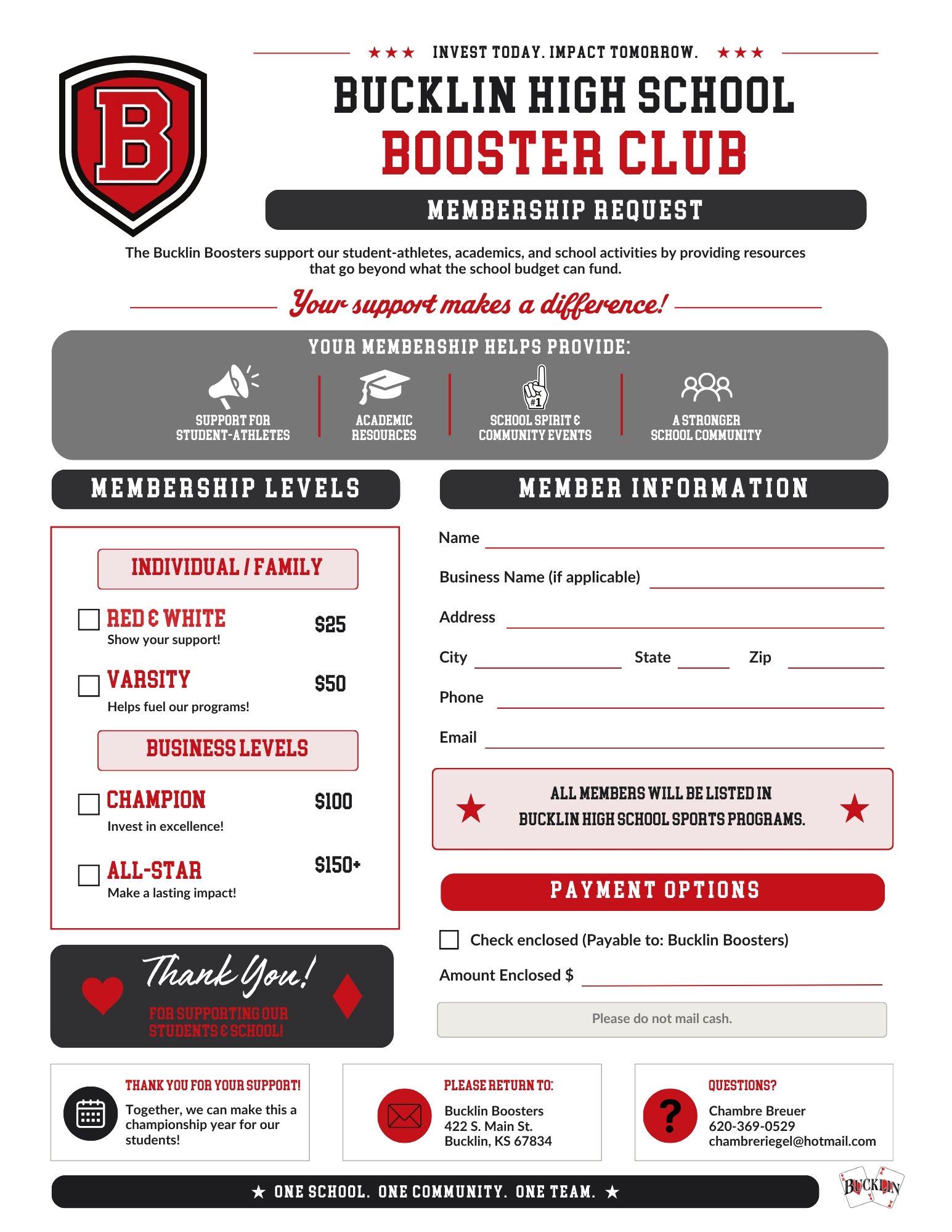 Flyers from Bucklin Boosters! 