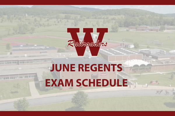 Whitehall Jr.-Sr. High School Announces June Regents Exam Schedule