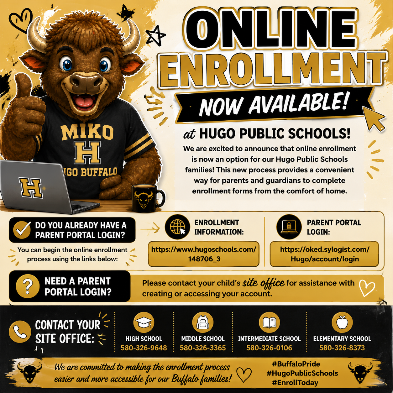 Online Enrollment is Now Available! 