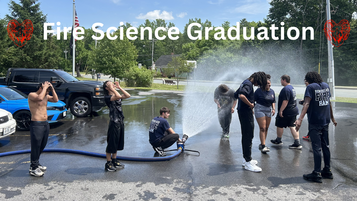 🚒🔥 A Historic Day: Celebrating Our First-Ever CTE Fire Science Graduates! 🔥🚒 Rensselaer is incredibly proud to celebrate the inaugural graduation of our CTE Fire Science program! Today, we honored a fantastic combined class of Juniors and Seniors who have worked tirelessly all year to gain real-world emergency service skills. 🧑🚒🚨 This wasn't just a classroom course—our students put in the sweat and dedication to master a massive lineup of professional certifications and fields, including: 🧯 NYS Basic Exterior Fire Operations Course (BEFO) 🌲 Basic Wildland Suppression Course 🧭 DEC's Wildland Search Course American Heart Association CPR & AED Certification 🏥 Broad exposure to various high-demand careers in Emergency Services To celebrate their incredible achievements, the class enjoyed a fantastic backyard BBQ at noon, followed by their official graduation ceremony at 1:00 PM today. 🍔🎓 It has been an absolutely phenomenal first year for this program, and we are already looking forward to welcoming our year-two cohort! Thank you to the instructors, local fire houses, and mentors who made this hands-on learning possible. Congratulations to our future first responders! You make the Ram community so proud. 🐏💙🤍