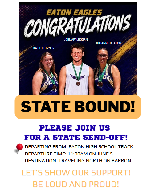 STATE SEND-OFF! 