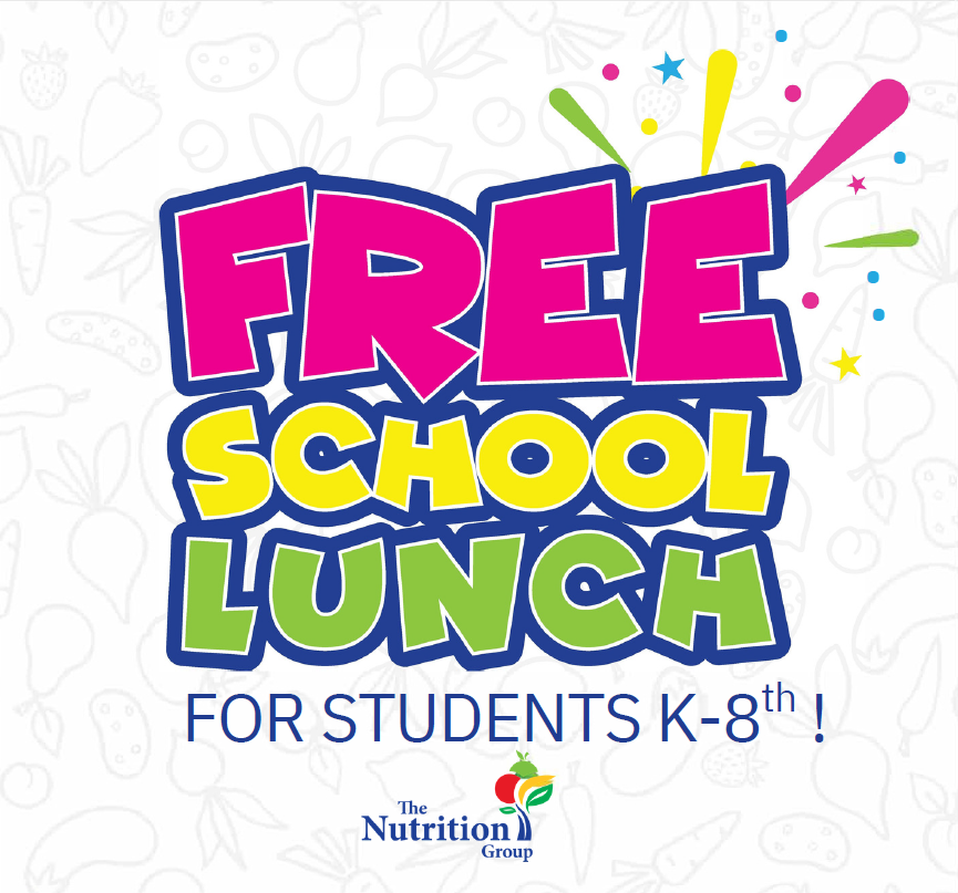 Free School Lunches for Students K-8 2026-2027