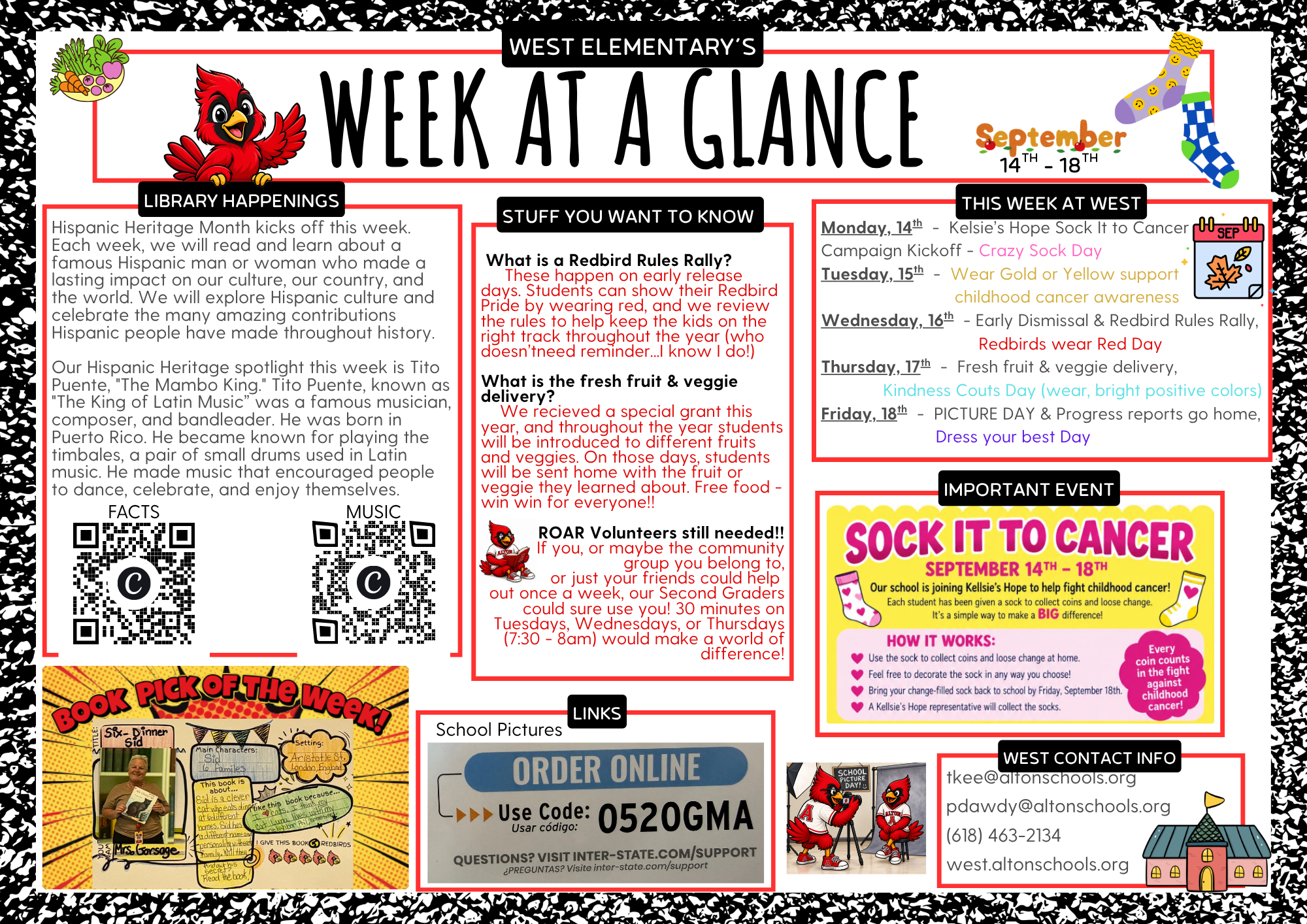 September 14th  Week at a Glance