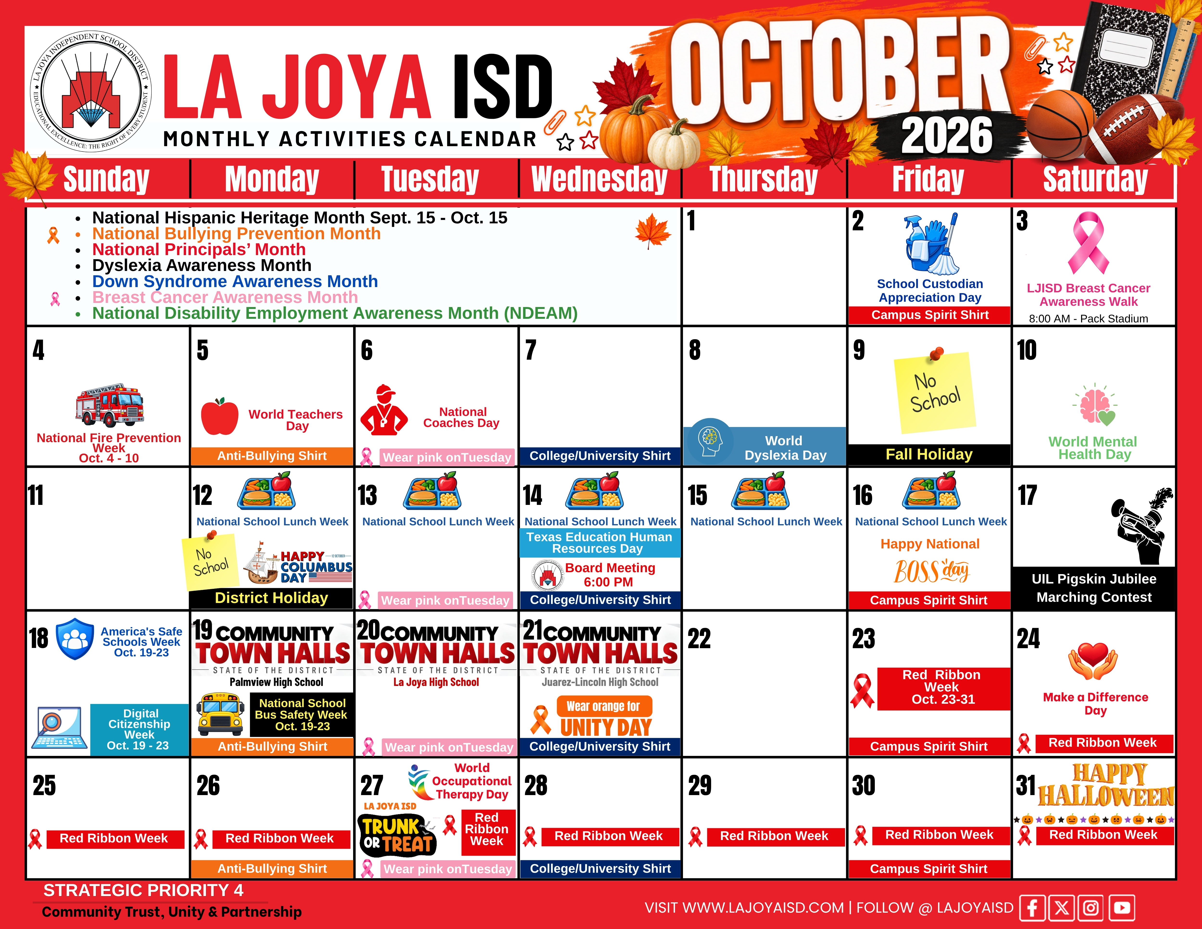 🍂🎃 October is here, La Joya ISD!