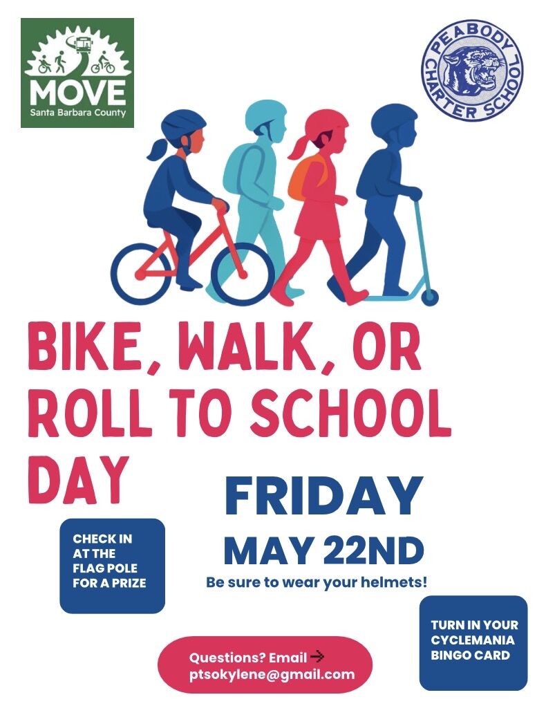 Bike, Walk or Roll to School Day May 22nd