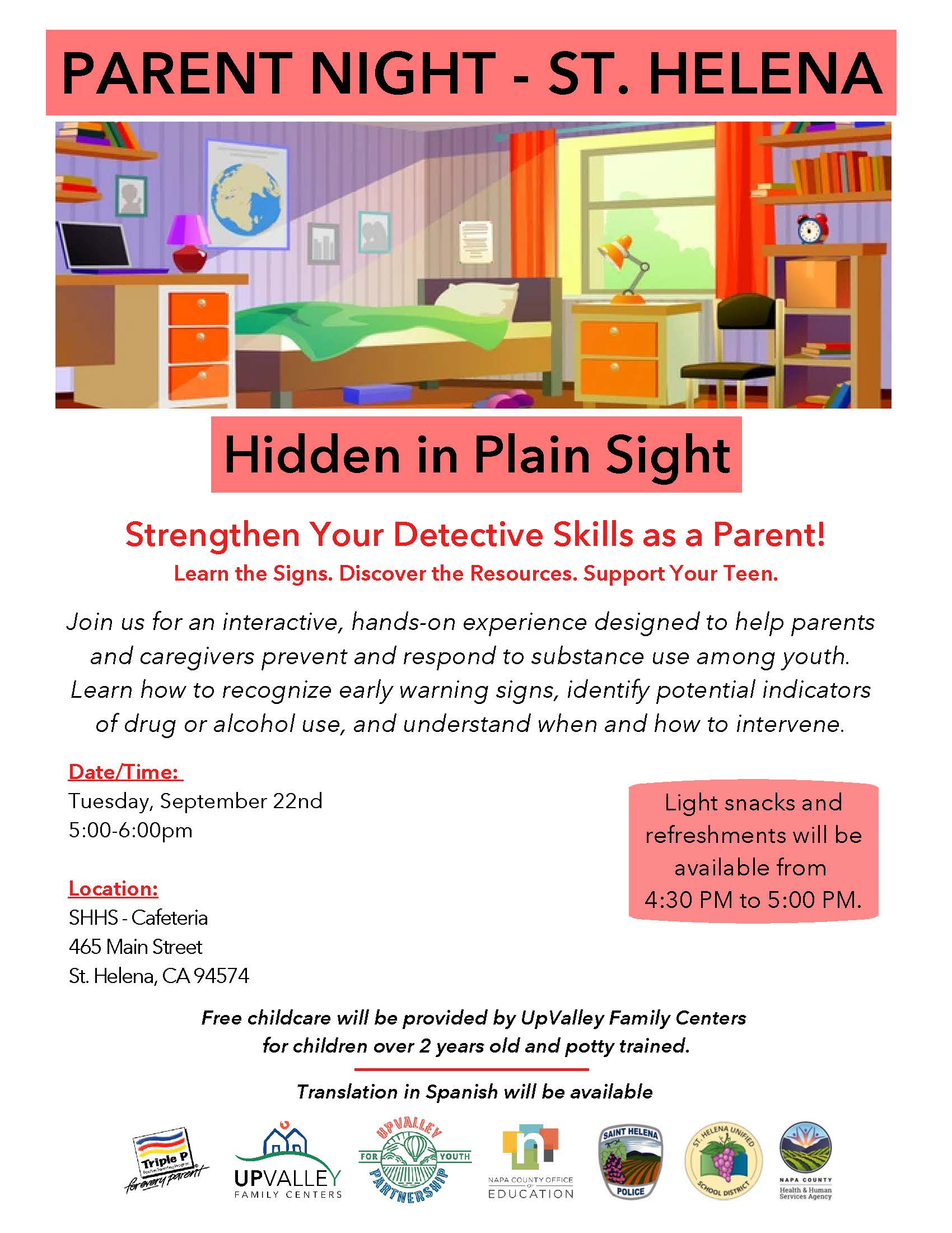 Parent Workshop Hidden in Plain Sight 