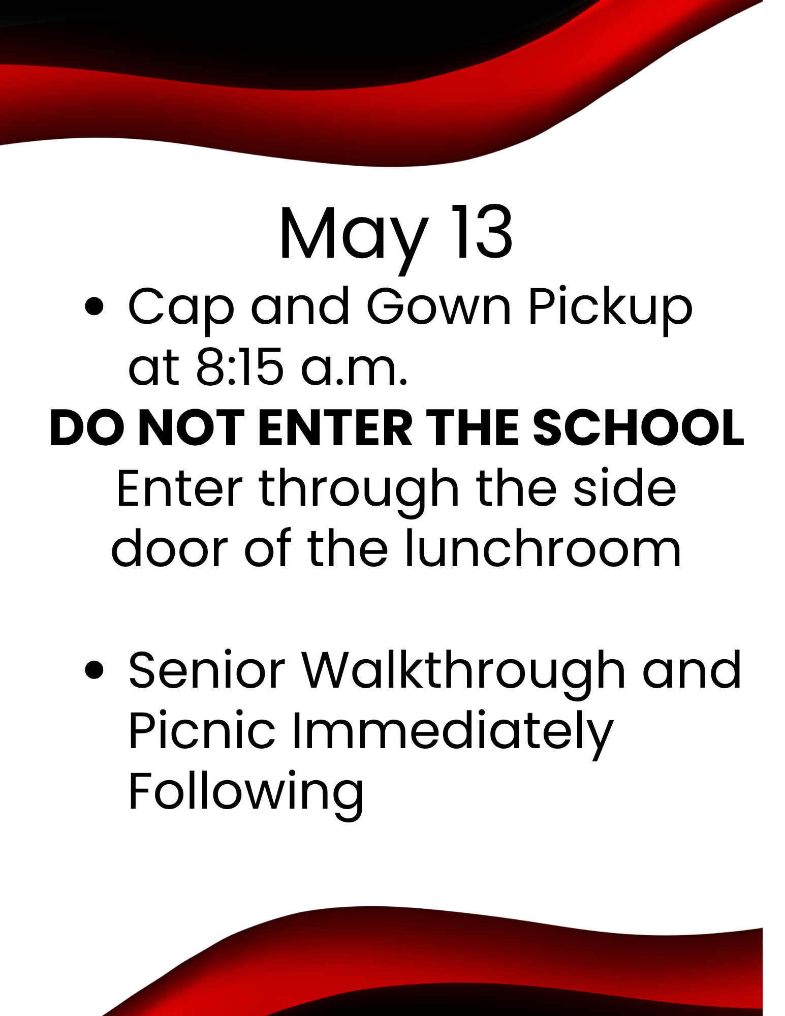 Senior Picnic Details