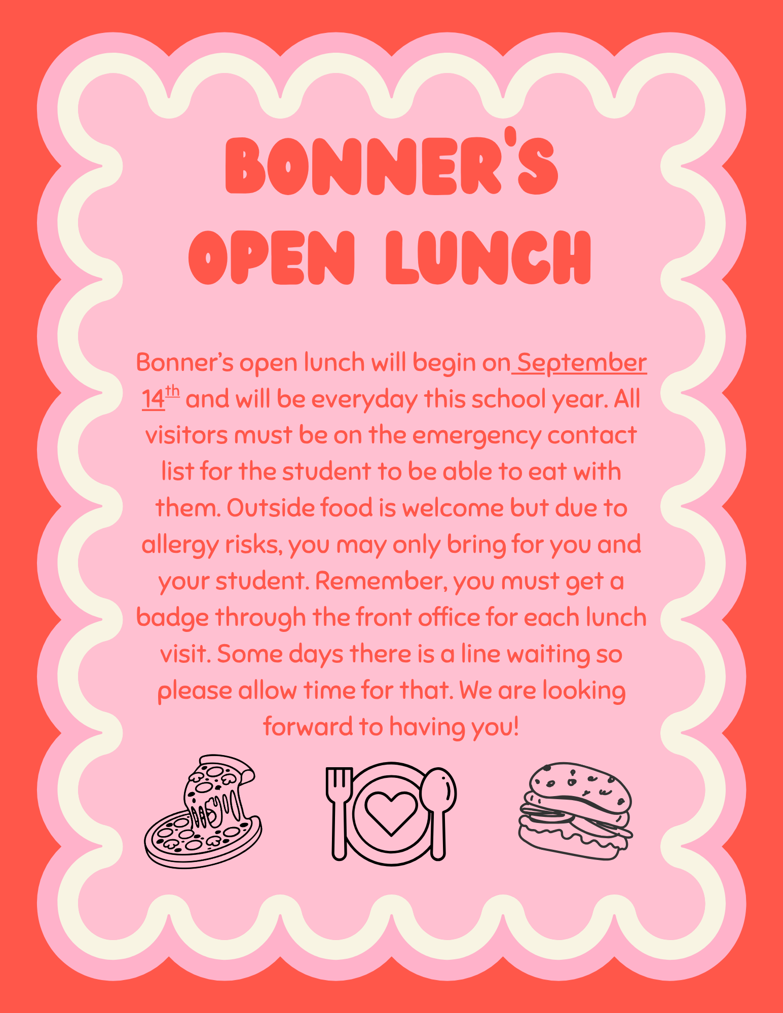Open Lunch Info!