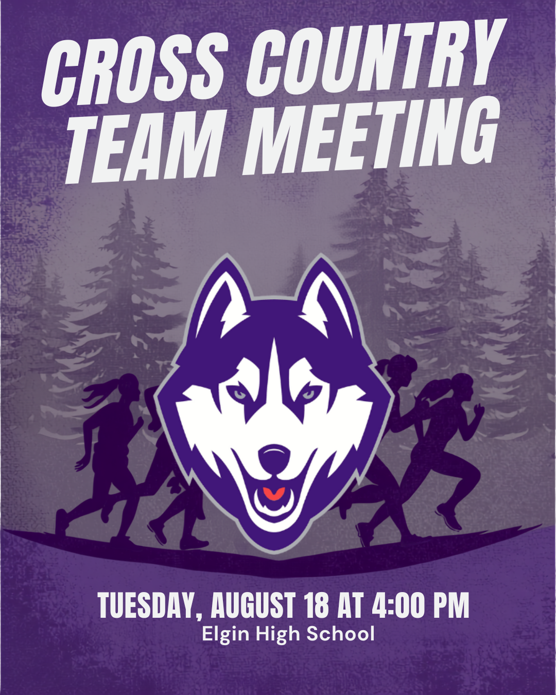 Cross Country Team Meeting