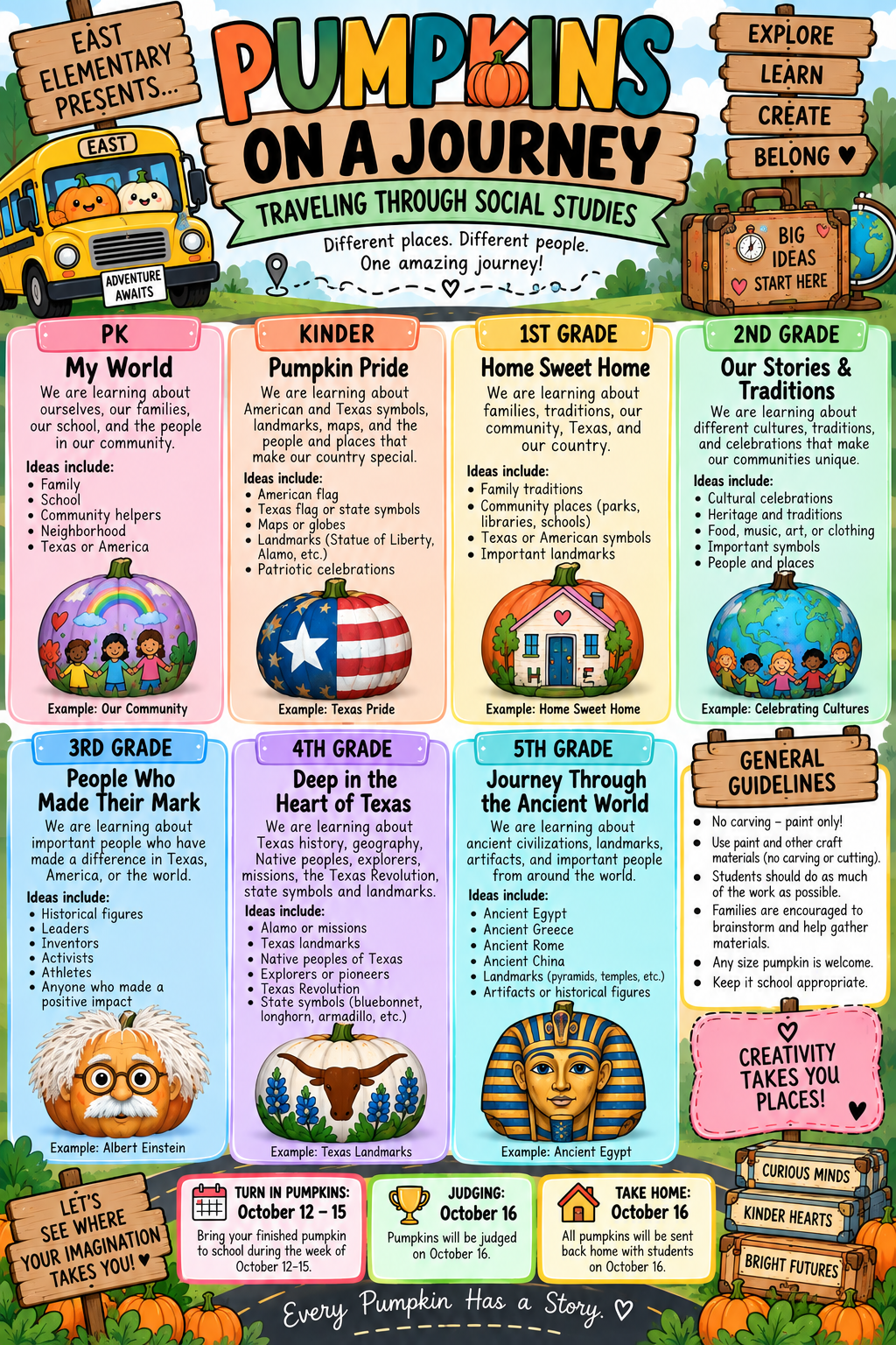 Pumpkins on a Journey: Traveling Through Social Studies!