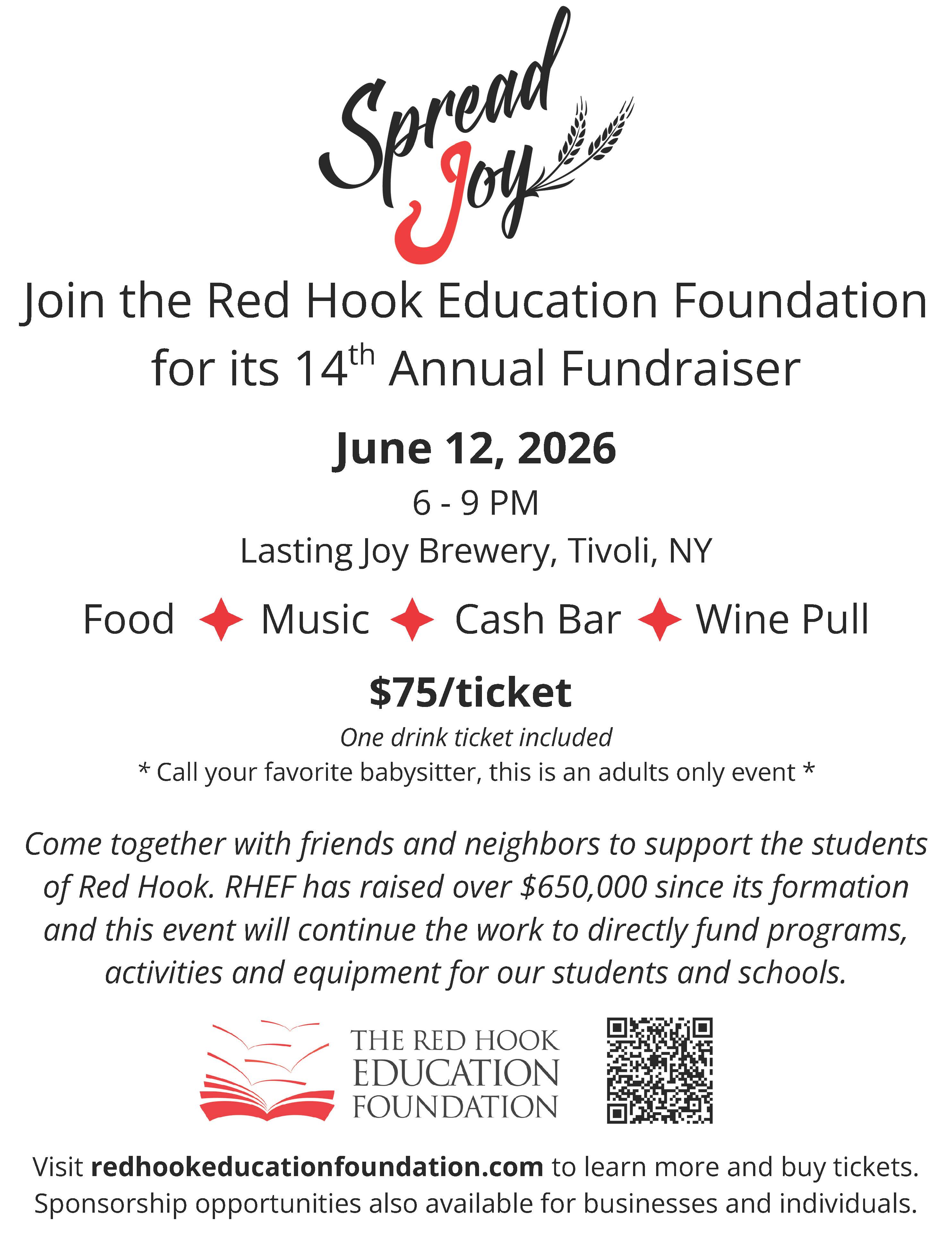 Red Hook Education Foundation Gala June 12; how to get tickets and become a sponsor