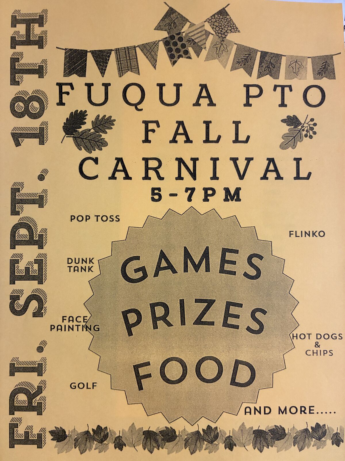 Fall Carnival - Mark your calendar! 