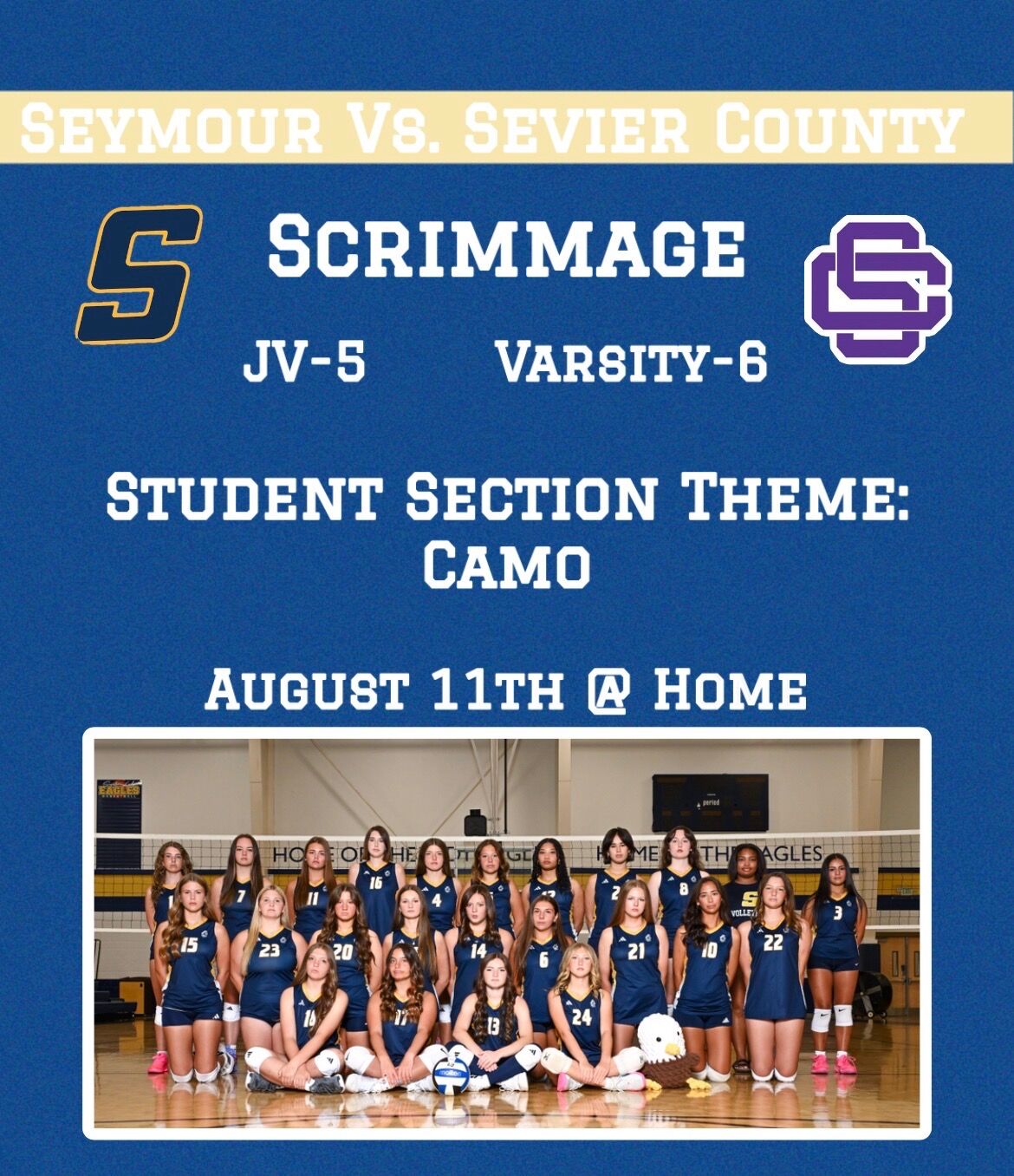 SHS Lady Eagle Volleyball Scrimmage: Tuesday!