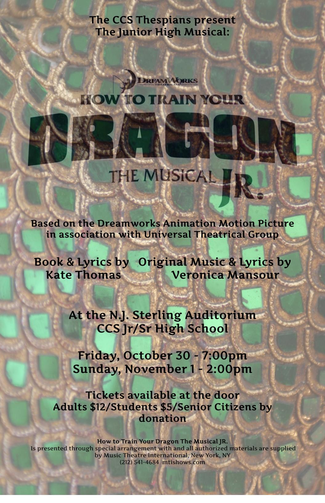 Junior High Musical This Weekend!