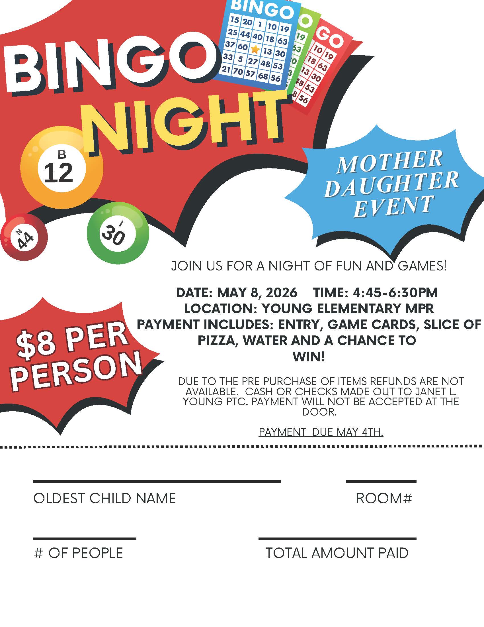 Mother-Daughter Bingo Night 5.8.26