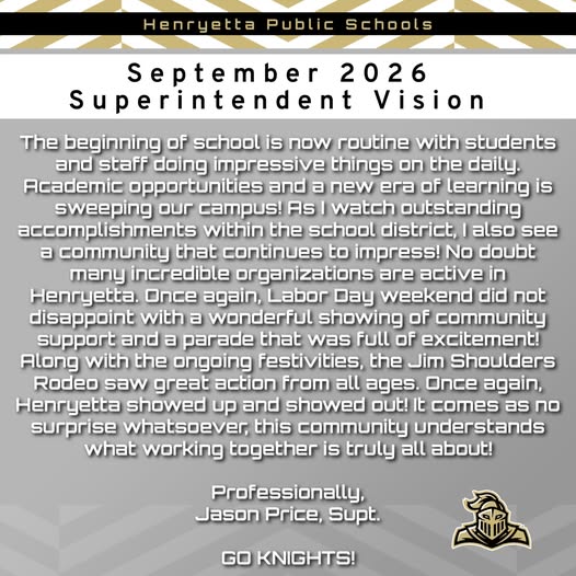 Sept. Superintendent Vision