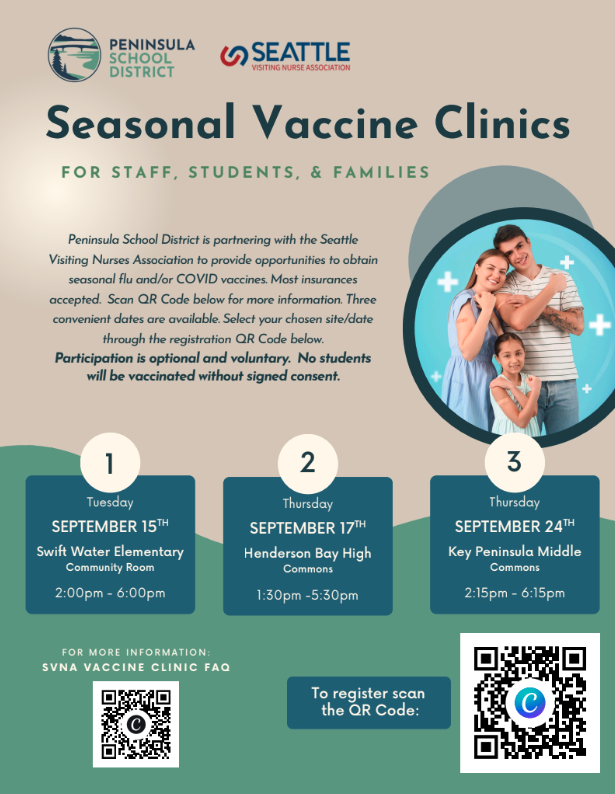 Vaccine Clinics starting this week
