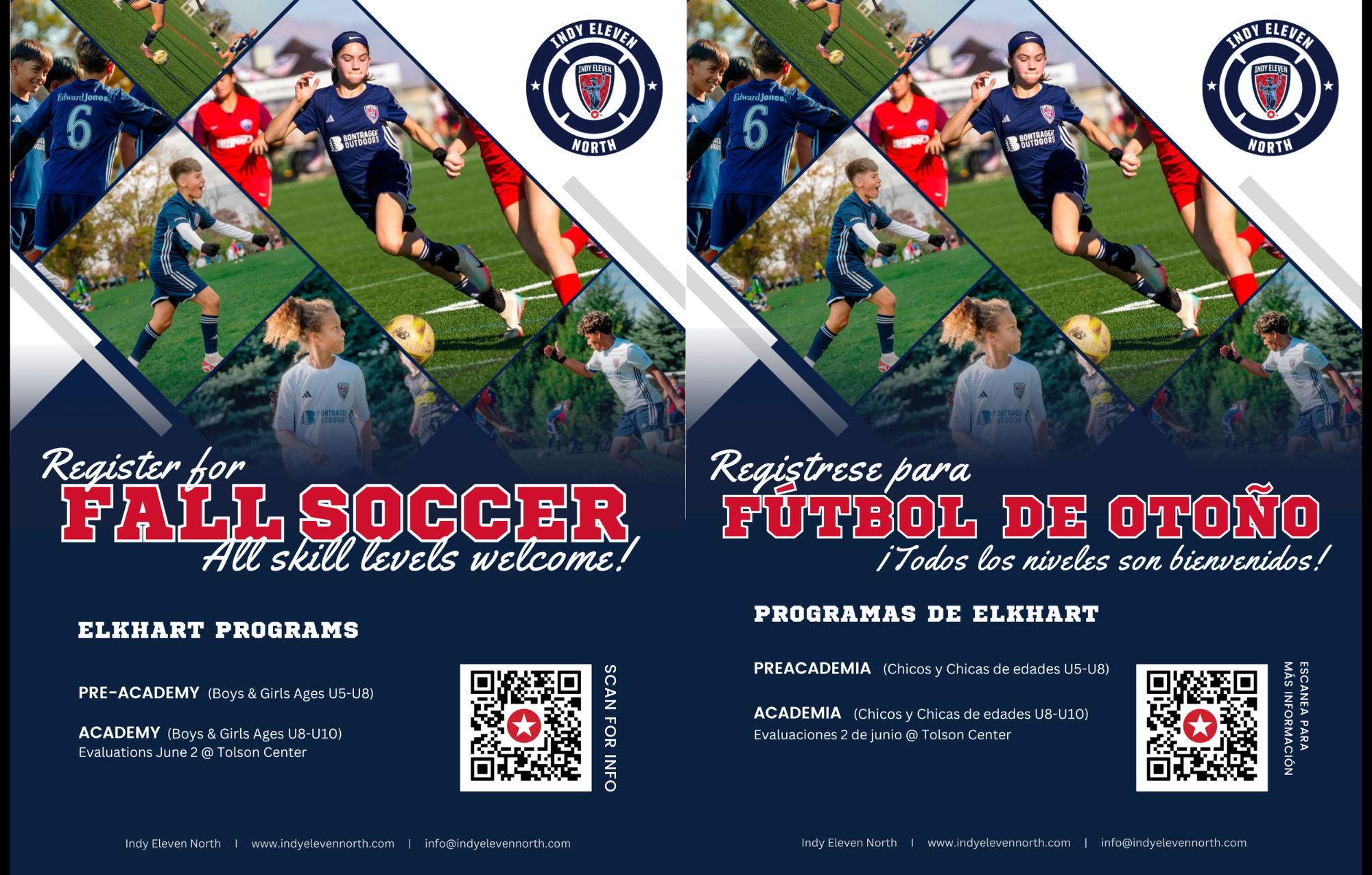 Indy Eleven North: Fall Registration!