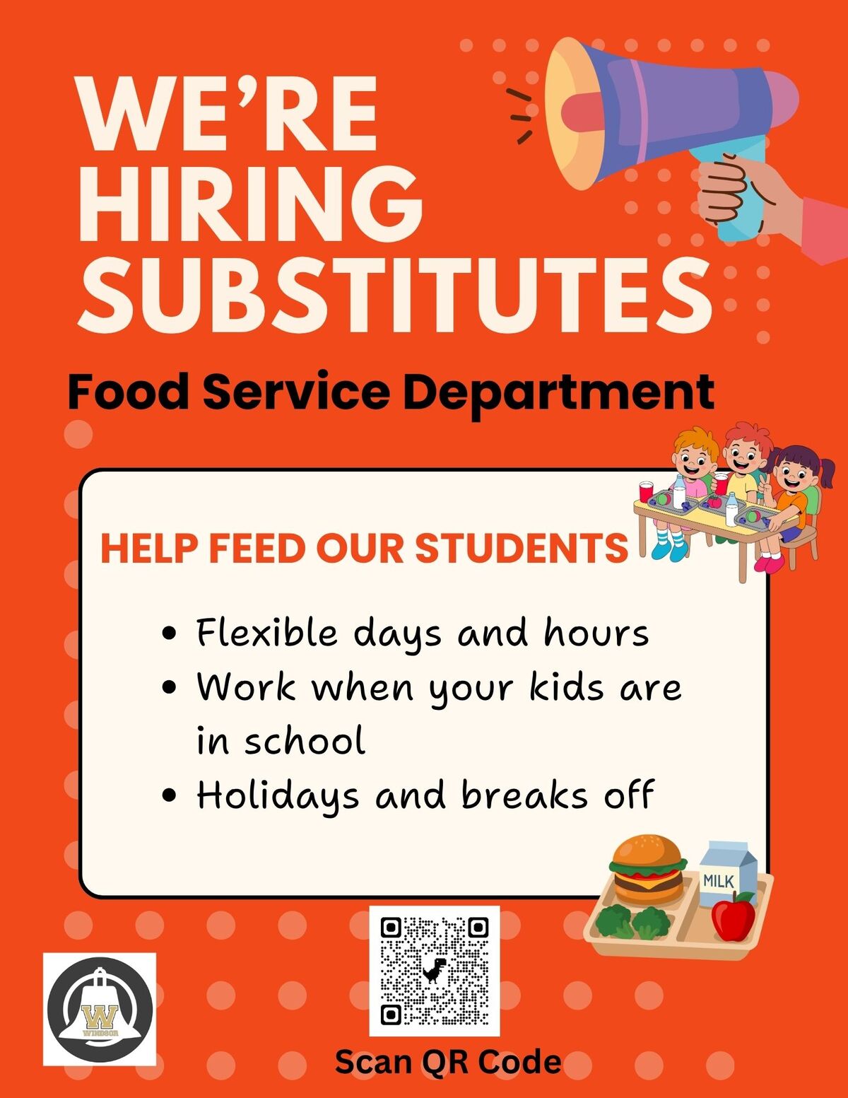 Food Services Department is Looking For Substitutes!