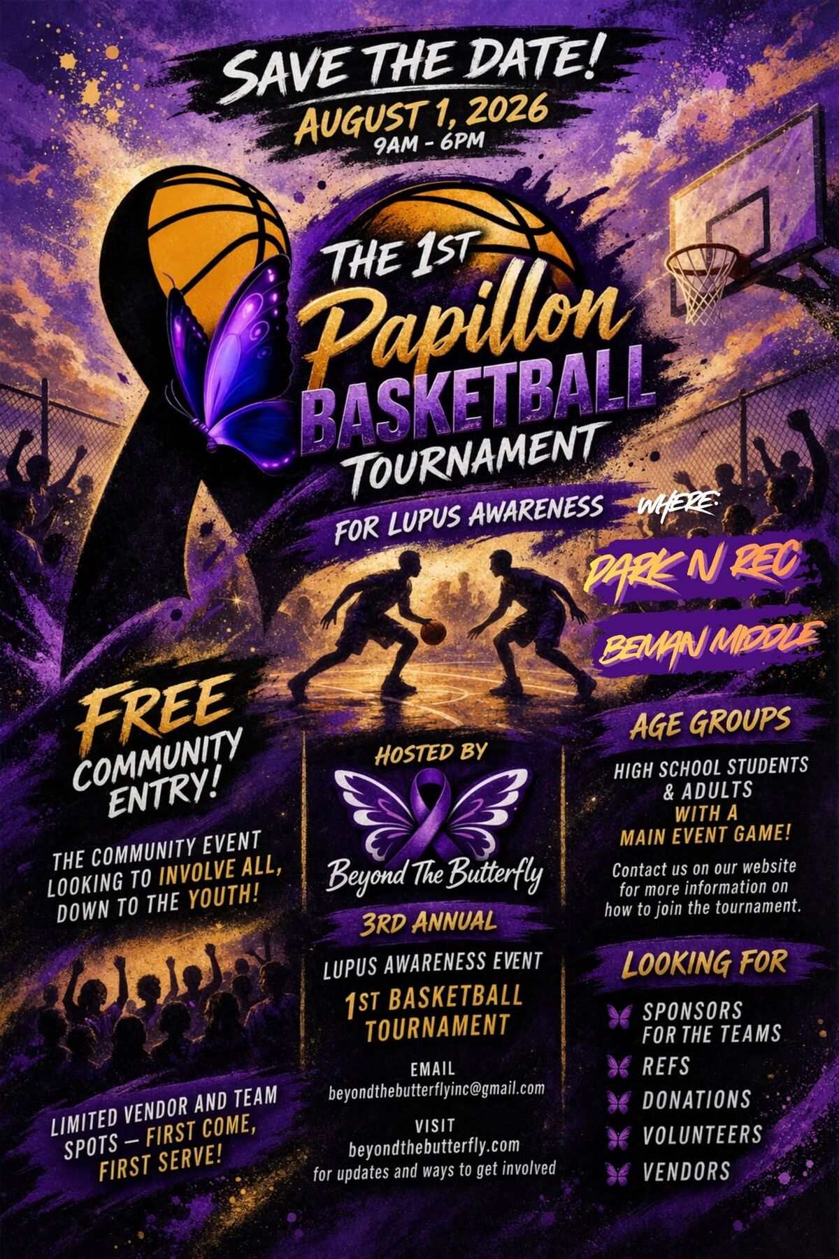 In The Community: Papillon Basketball Tournament for Lupus Awareness