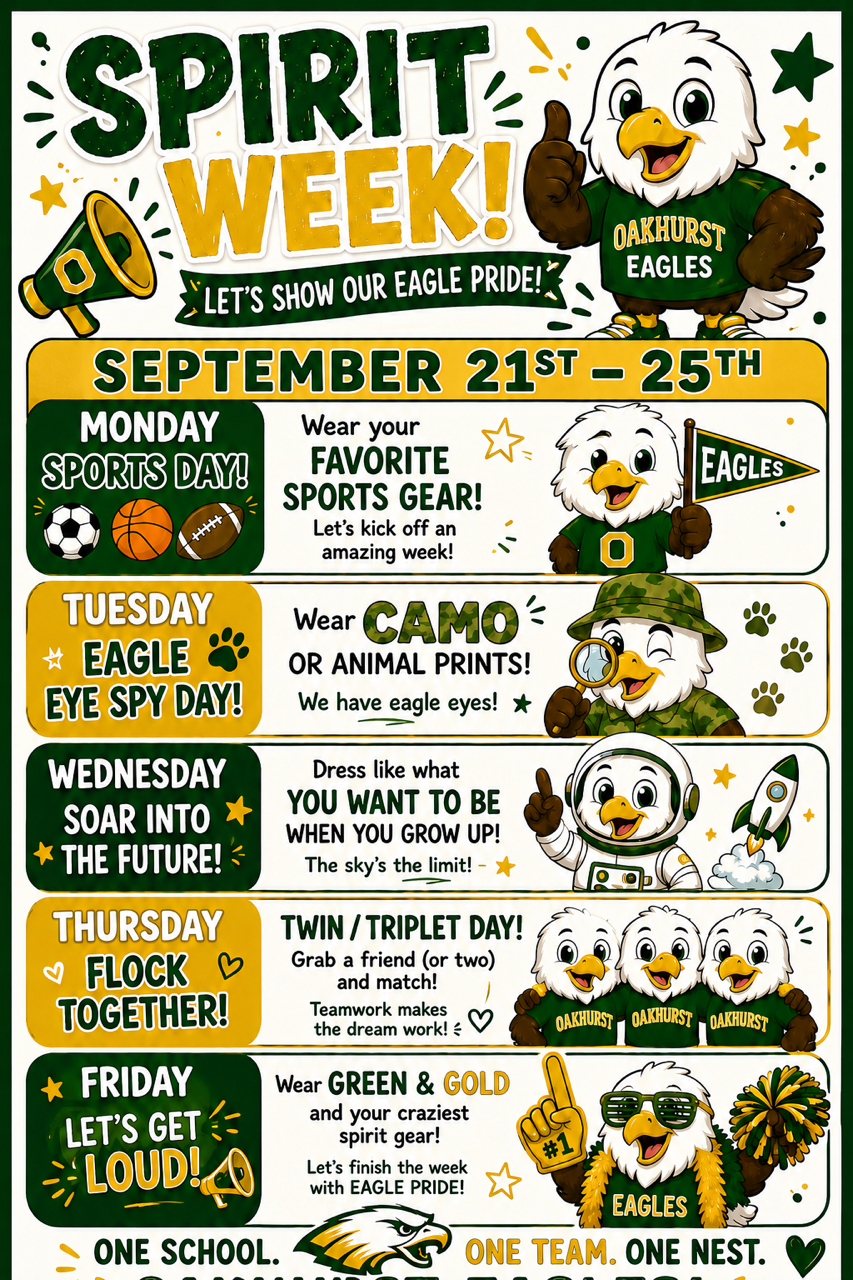Homecoming Spirit Week September 21-25