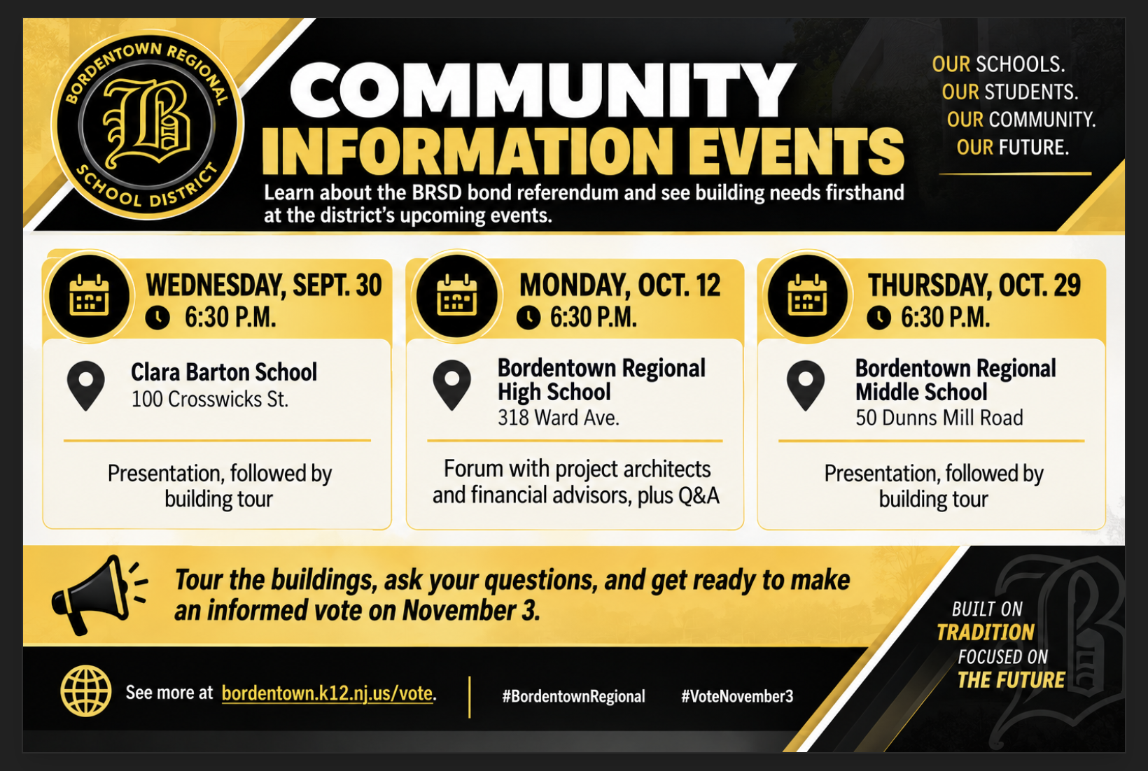 Community Referendum Information Events