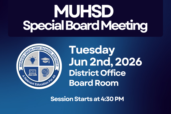 MUHSD Special Board Meeting-Tuesday, June 2nd