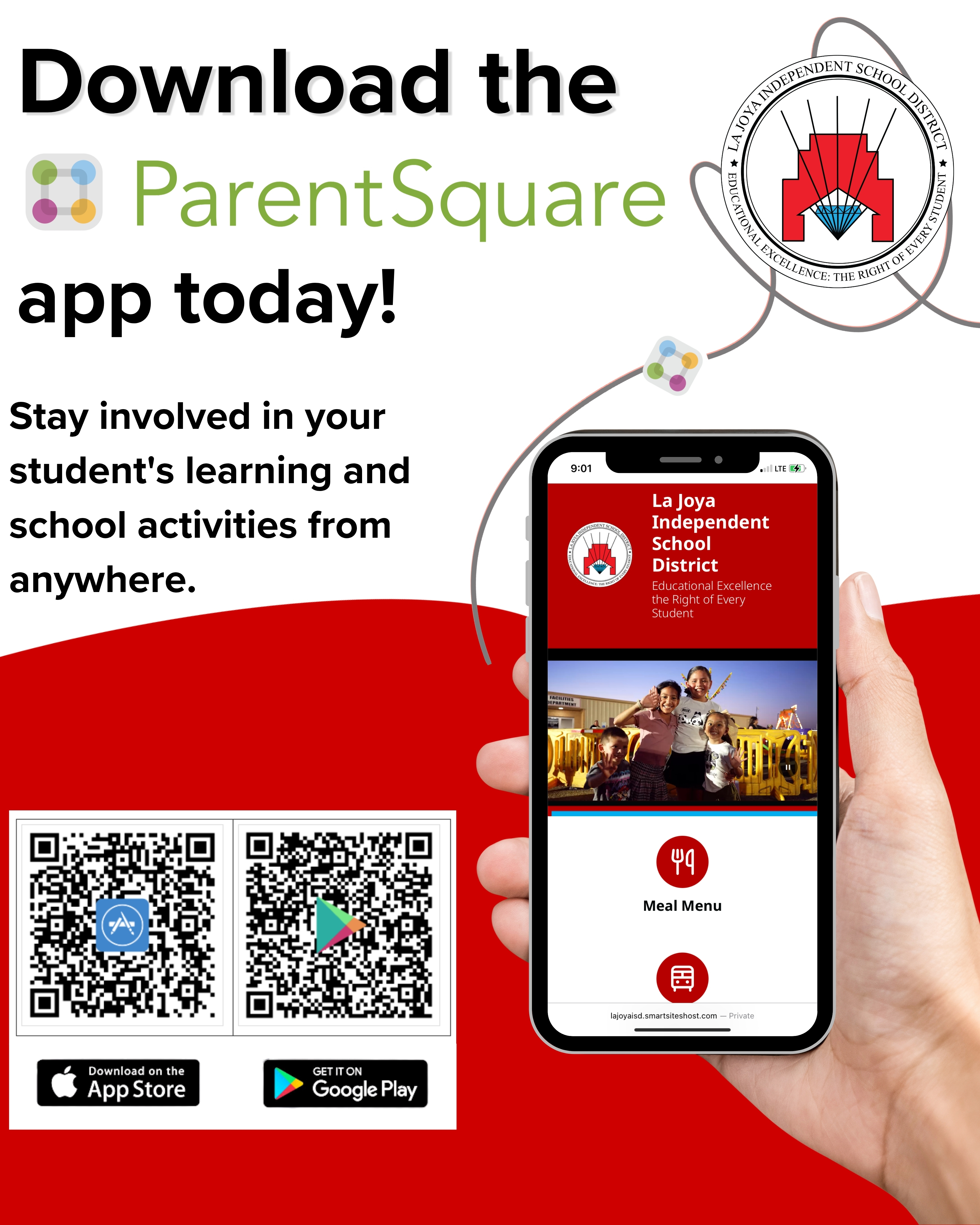 📲 Friendly reminder, La Joya ISD families! | ¡Manténganse conectados 📲