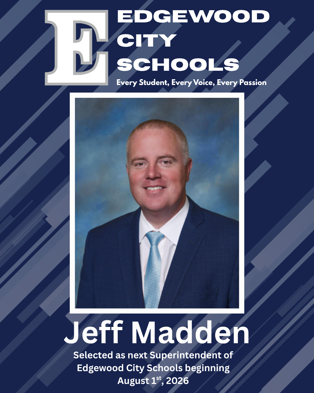 Edgewood City Schools Welcomes Jeff Madden as Superintendent Beginning Next August