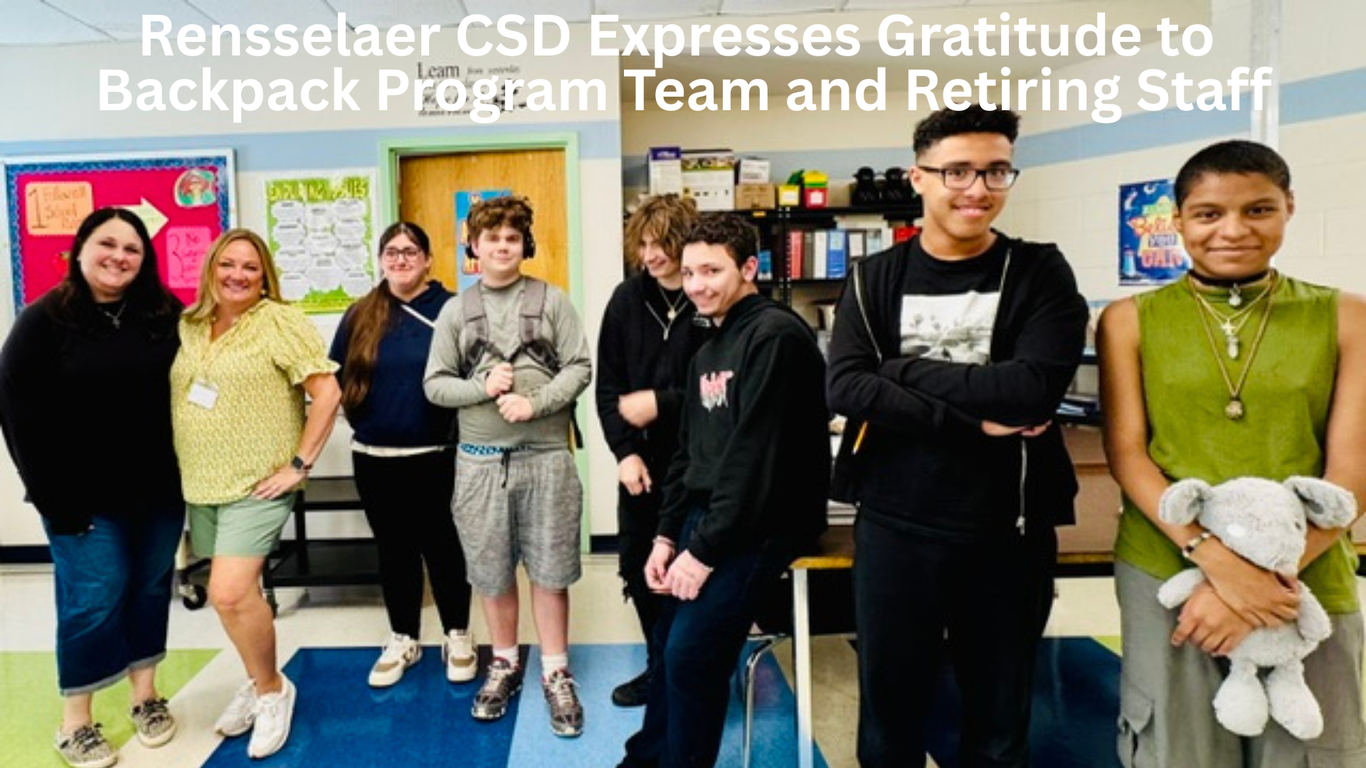 Rensselaer CSD Expresses Gratitude to Backpack Program Team and Retiring Staff
