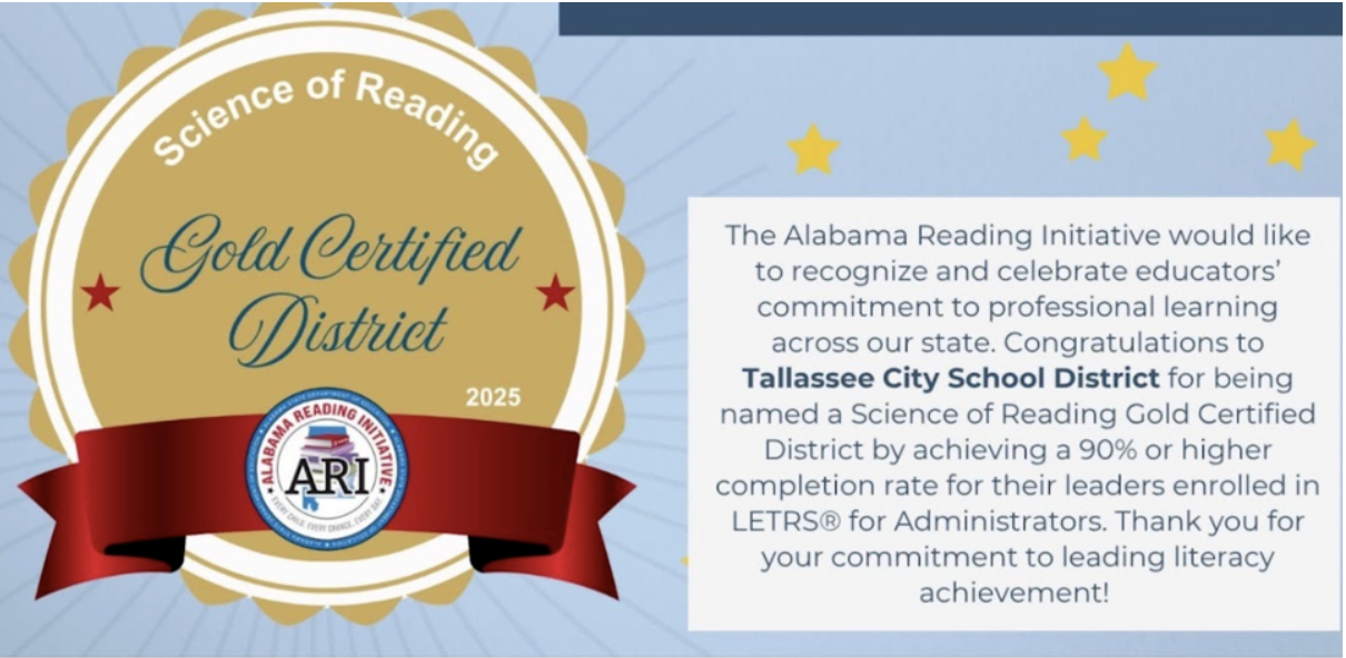 ARI Science of Reading Gold Certified District