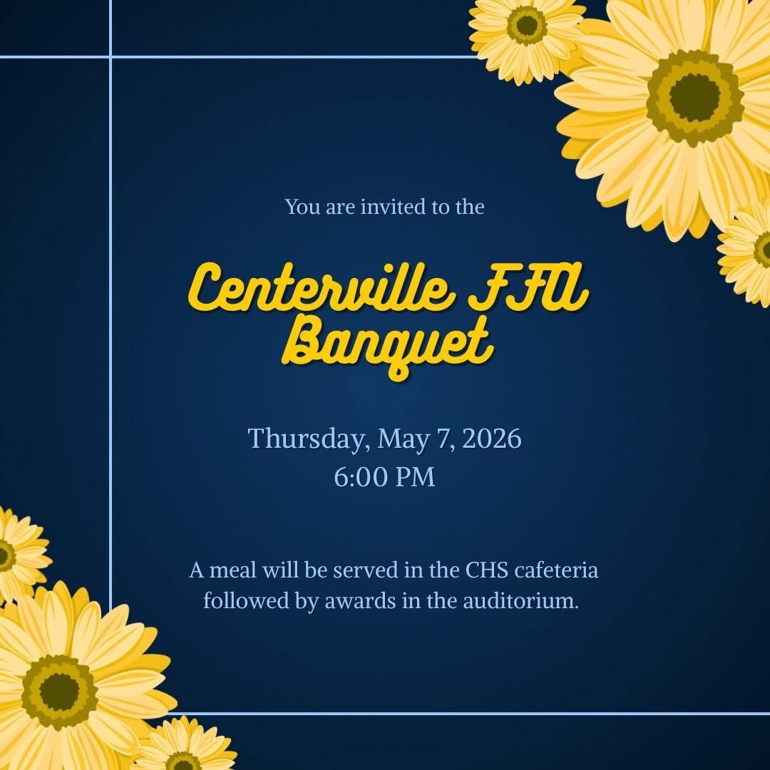FFA Banquet - May 7 @ 6 pm