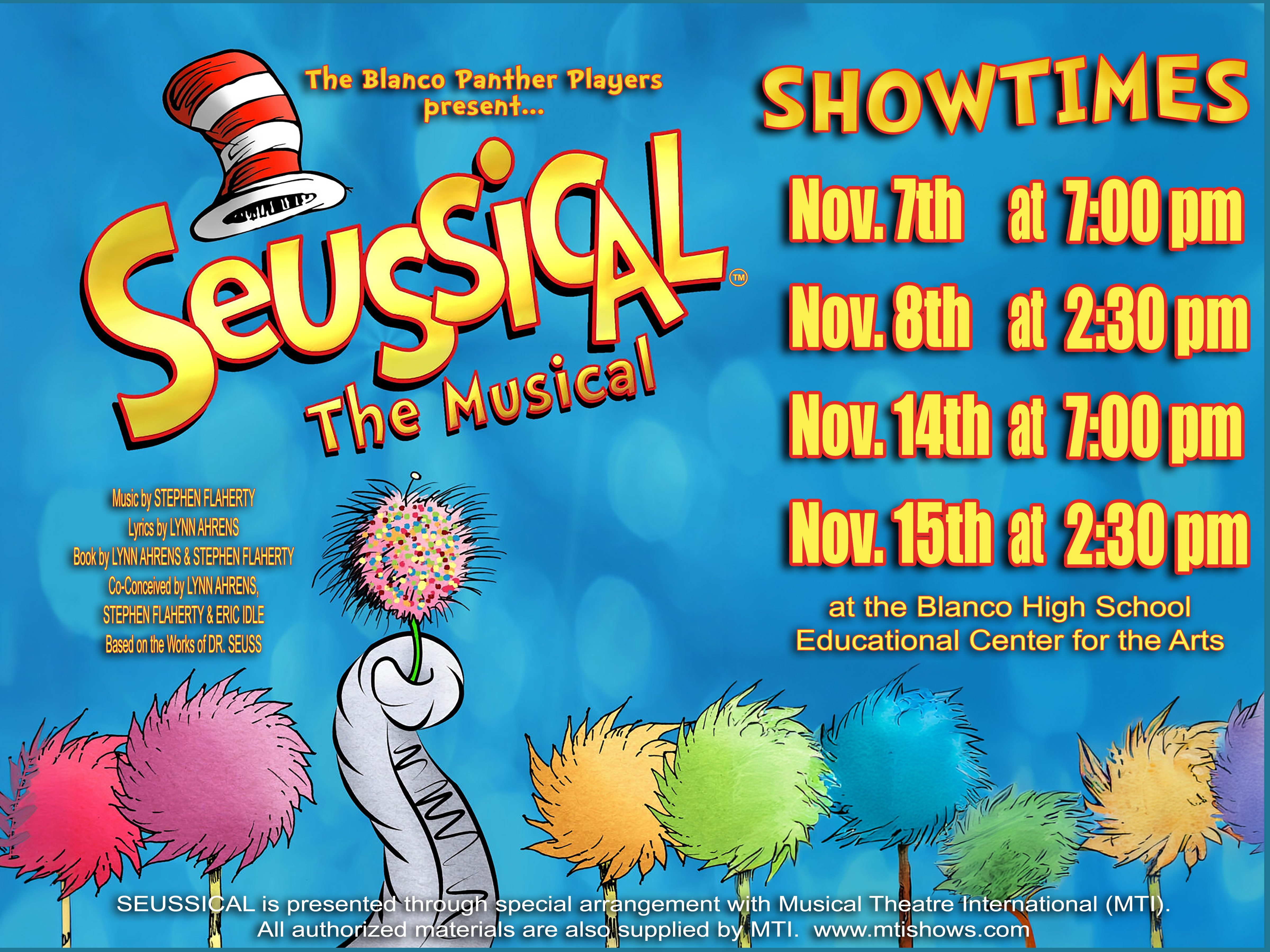 Blanco Theatre Seussical The Musical
