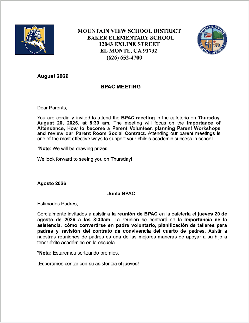 BPAC Meeting