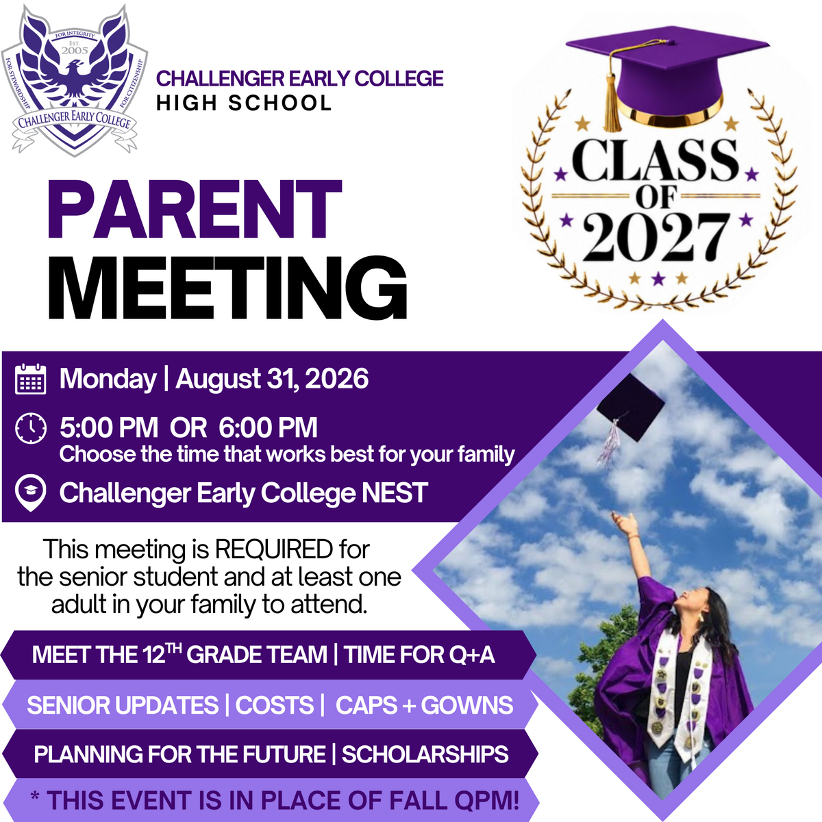 Class of 2027 Senior Parent Meeting (QPM)
