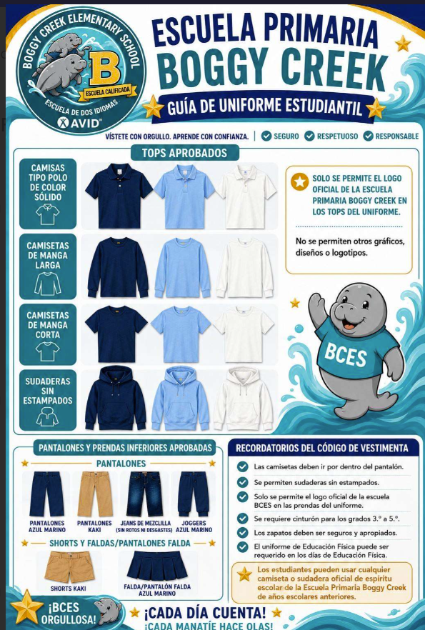 BOGGY Guia de Uniforme Estudiantil