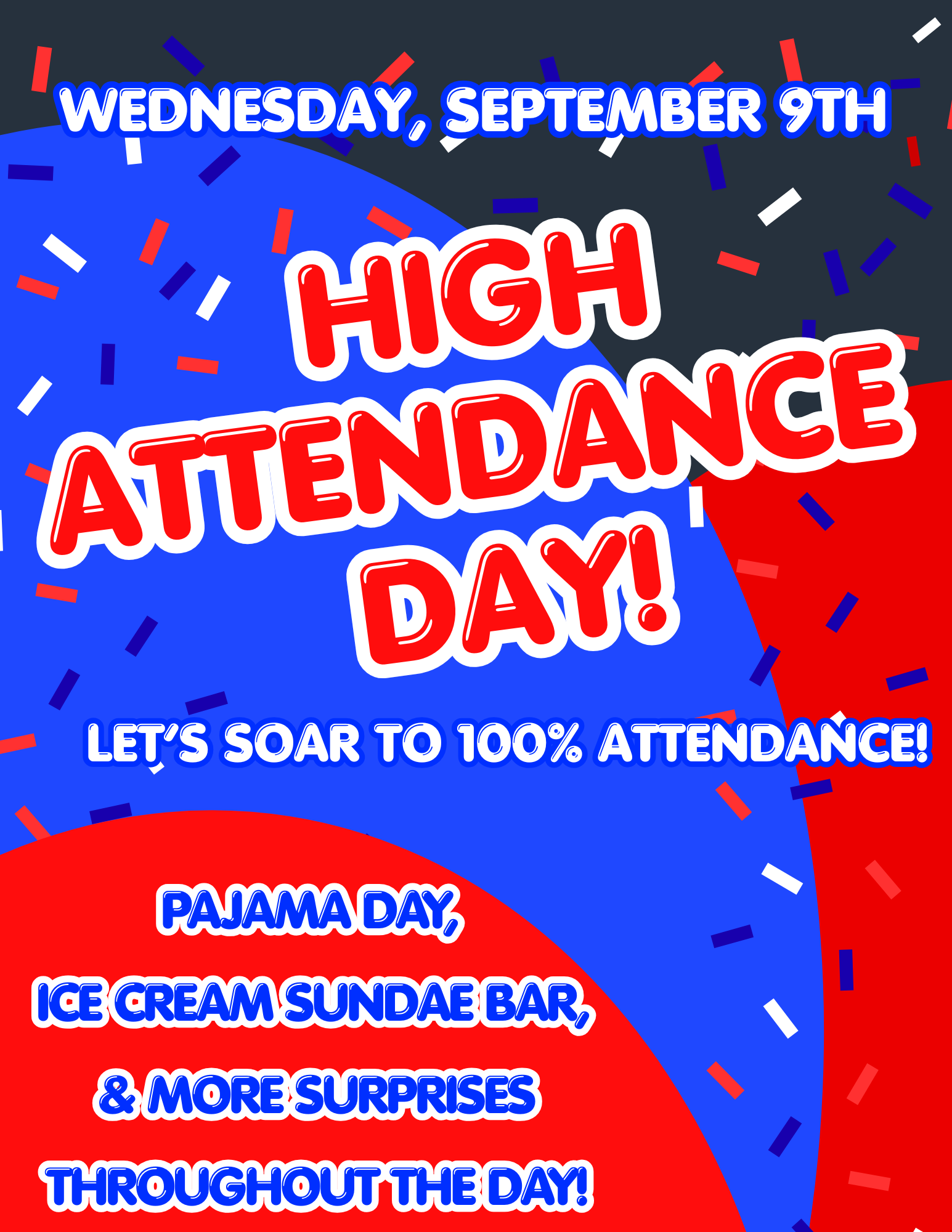 High Attendance Day: Pajama Day! 