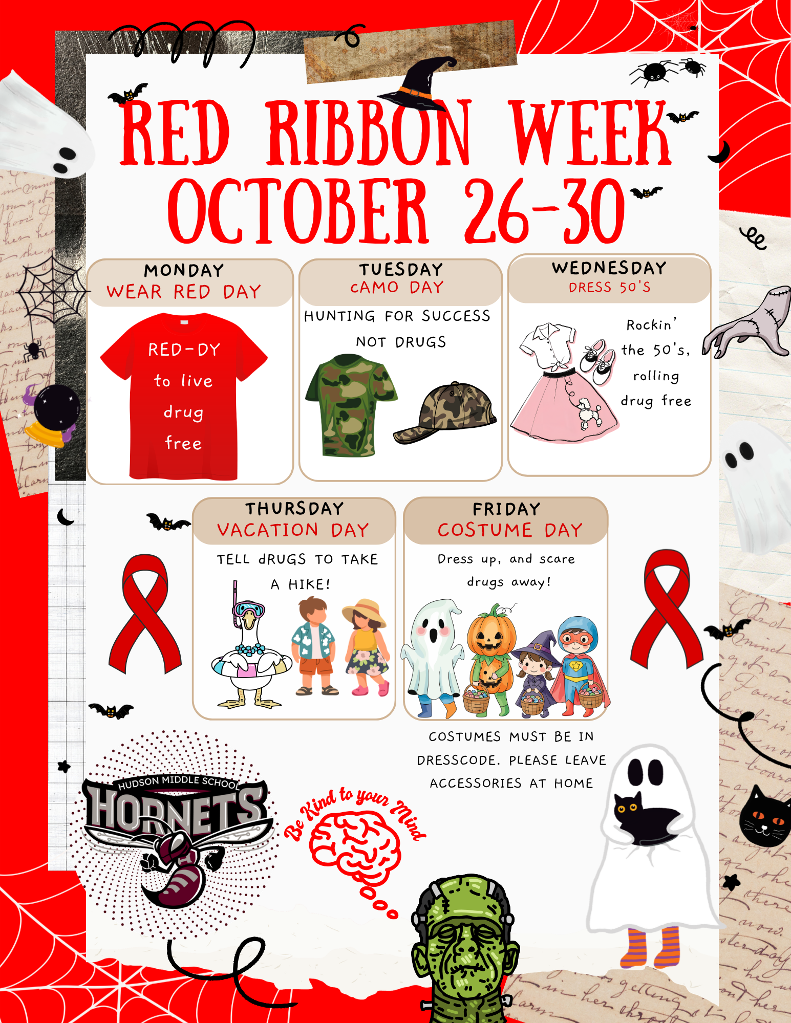 HMS Red Ribbon Week October 26-30