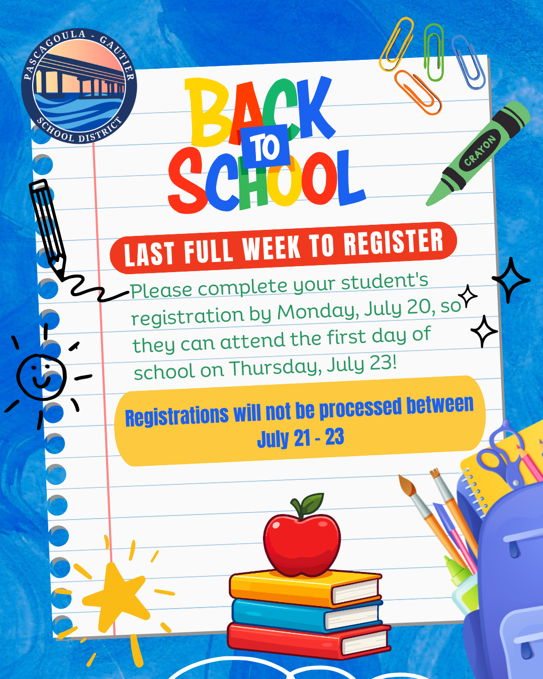 Have You Registered Your Student?