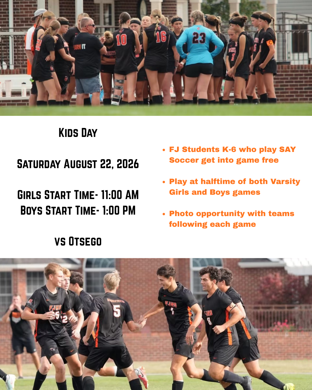 Youth Soccer Day - Saturday, Aug 22!