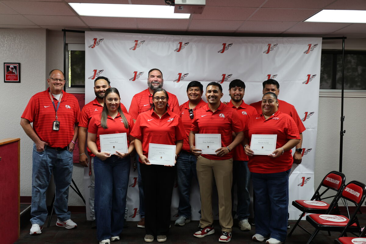 Head coaches recognized at tonight's board meeting. 