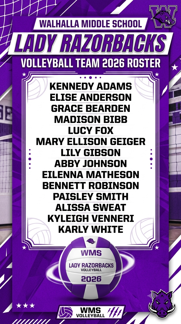 WMS 2026 Volleyball Team