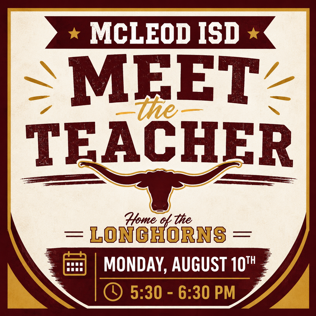 Meet the Teacher Night & First Day of School