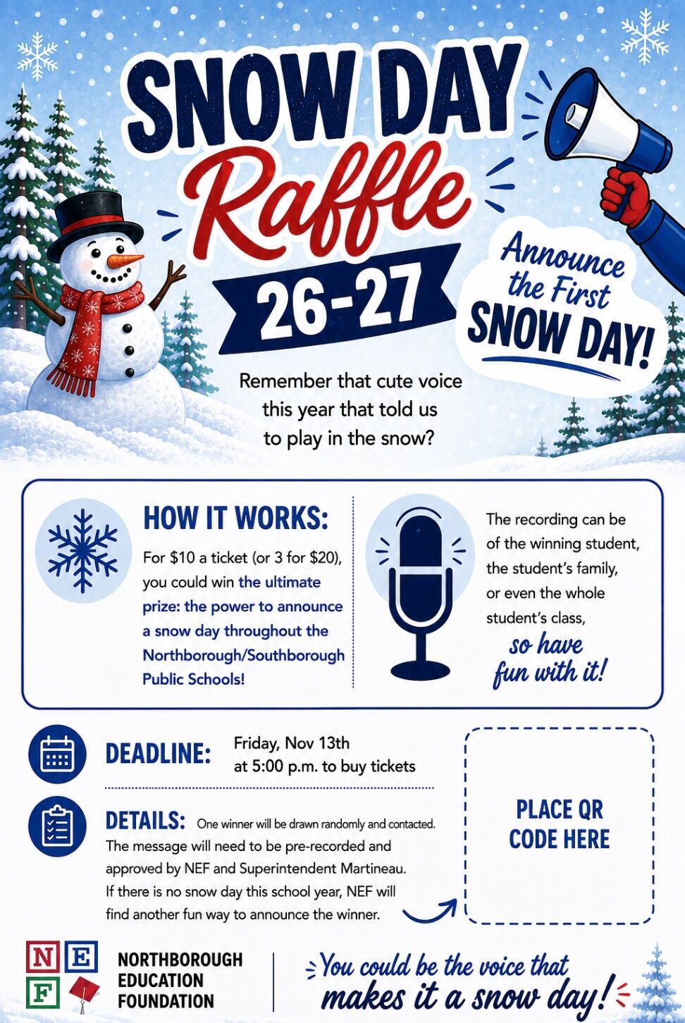 2026_2027 Snow Day Raffle